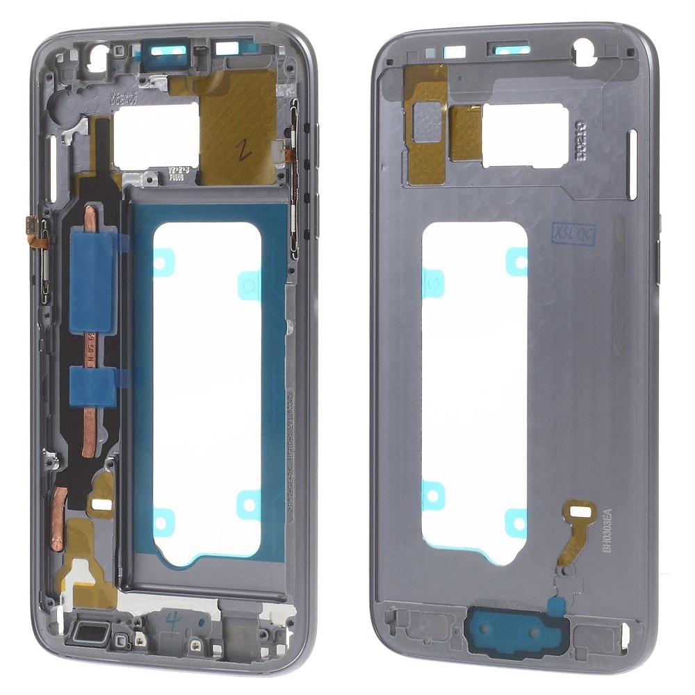 Samsung Galaxy S7 LCD rámeček střední kryt tmavě šedý G930F
